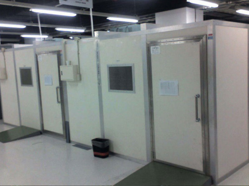 寬頻帶隔音室 室內(nèi)噪聲≥95dB(A)，室外≤60dB(A)